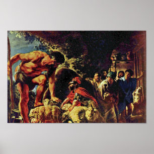 Pôster Ulysses na caverna de Polyphemus por Jordaens Jaco