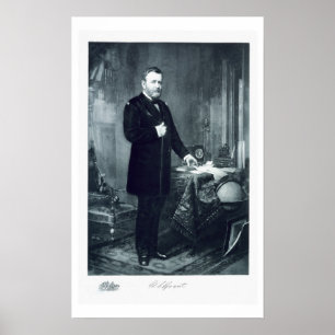 Poster Ulysses S. Grant, 18o presidente do Sta unido
