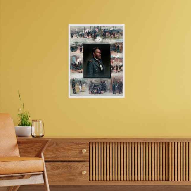 Poster Ulysses S Grant West Point Appomattox 1885 Restore (Sala de Estar 2)