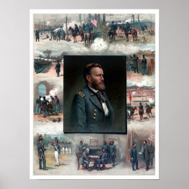 Poster Ulysses S Grant West Point Appomattox 1885 Restore