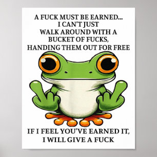 Poster Um A Deve Ser Ganho Não Posso Apenas Andar Por aí