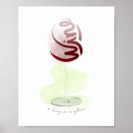 Pôster Um abraço num vidro