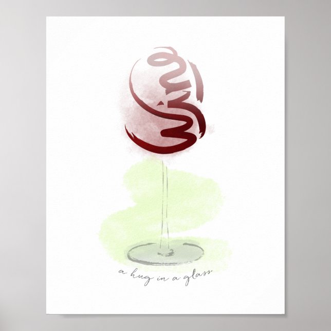 Pôster Um abraço num vidro (Frente)