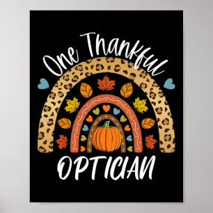Poster Um agradecido Opticista Cute Rainbow Fall