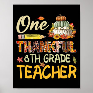 Poster Um agradecido professor do 8º ano Obrigados de que