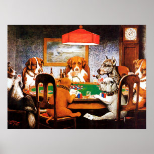 Pôster Um Amigo na Necessidade C M Coolidge Cães Jogando