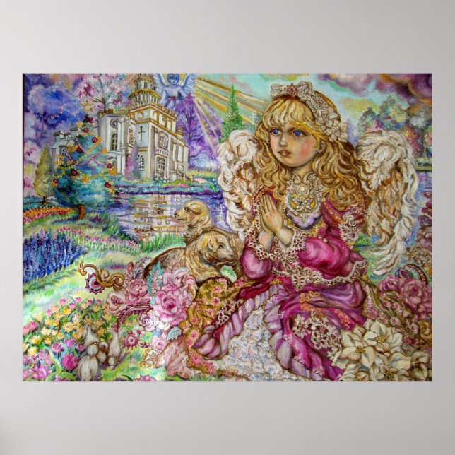 Pôster Um anjo de oração. (Frente)