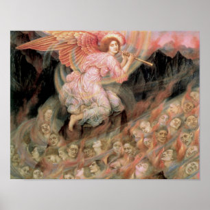 Poster Um anjo encanando as almas no inferno