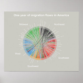 Poster Um ano de fluxos migratórios na América