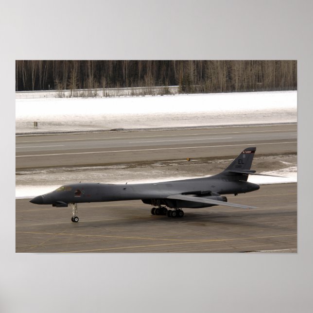 Poster Um B-1B Lancer executa um toque e vai (Frente)