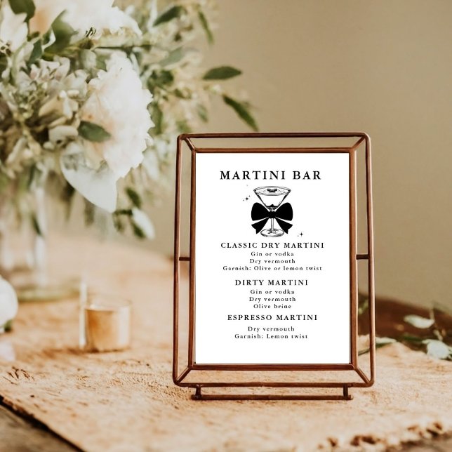 Poster Um Bar de aniversário Martini mais velho, bar de b (Criador carregado)