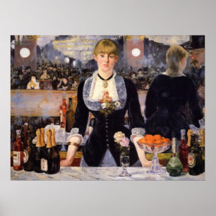 Poster Um bar em Folies-Bergère