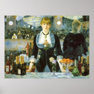 Poster Um Bar na Folies Bergere, de Edouard Manet