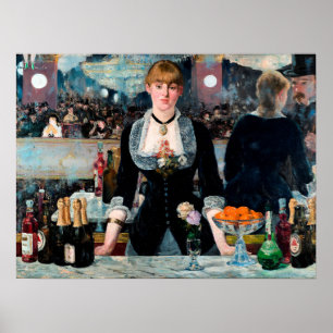Poster Um Bar no Folies-Bergère de Édouard Manet
