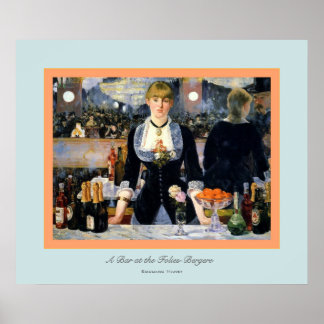 Poster Um Bar no Folies-Bergere ~ Edouard Manet