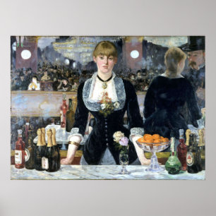 Poster Um Bar no Folies Bergère, Édouard Manet