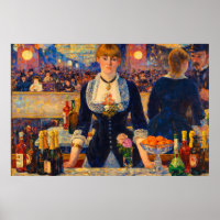 Um Bar no Folies-Bergere por Edouard Manet