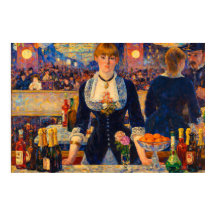 Um Bar no Folies-Bergere por Edouard Manet