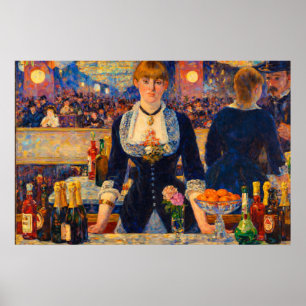 Poster Um Bar no Folies-Bergere por Edouard Manet