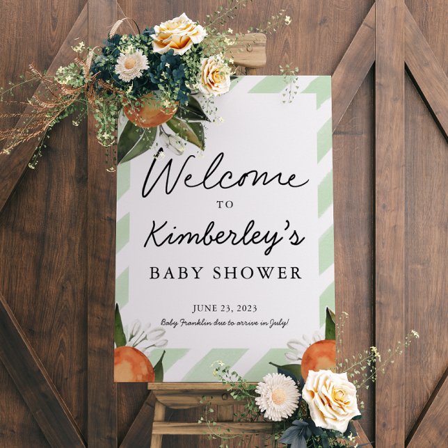 Poster Um Bebê Doce Está No Caminho Da Clementina (Criador carregado)