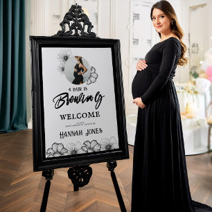 Poster Um bebê está criando Chá de fraldas de Gótico Cave