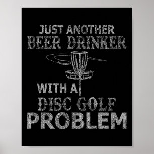 Poster Um Beer Drinker Com Problema De Golfe De Disco Sof