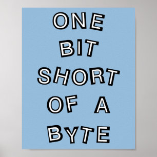Poster Um Bit Short Computer Programmer