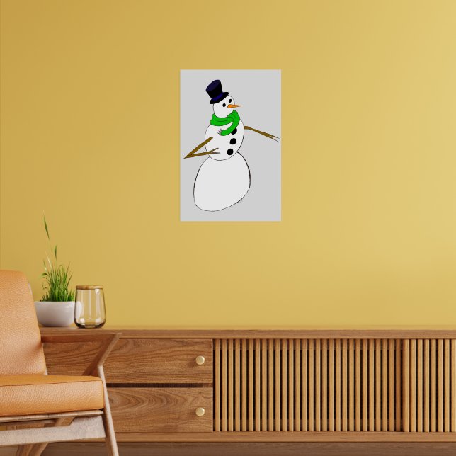 Poster um boneco de neve (Sala de Estar 2)