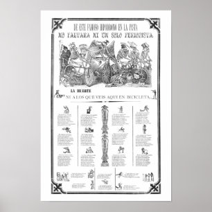 PÔSTER UM BORDO DE "CALAVERA" DE JOSE GUADALUPE POSADA