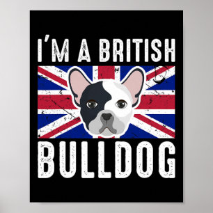 Poster Um britânico Bulldog England Union Jack