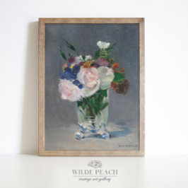 Poster Um Buquê de Flores numa pintura de vaso