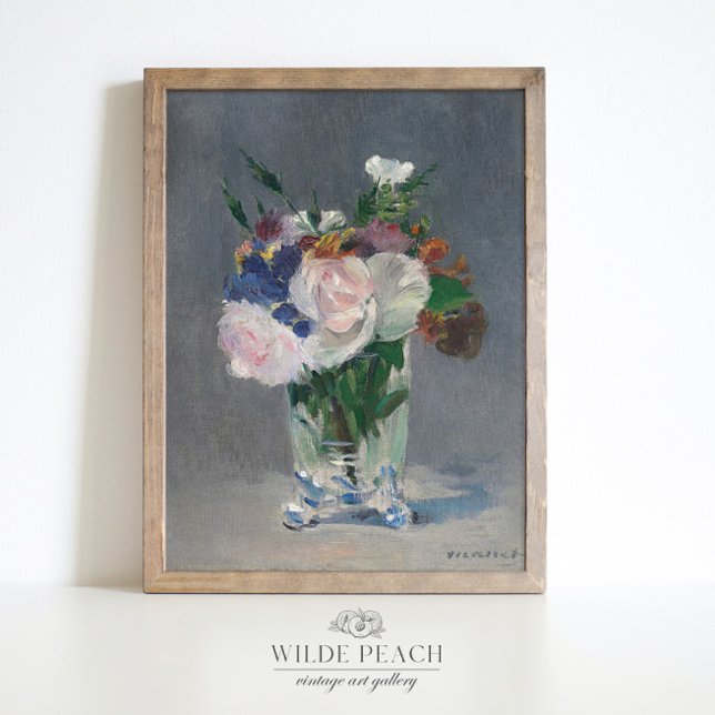 Poster Um Buquê de Flores numa pintura de vaso (Criador carregado)