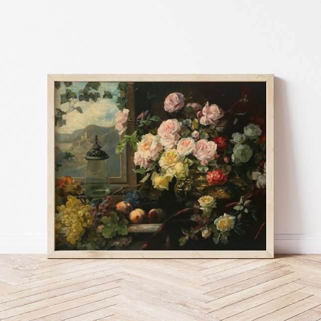 Poster Um Buquê Rico de Flores | Franz Xaver Birkinger (Criador carregado)