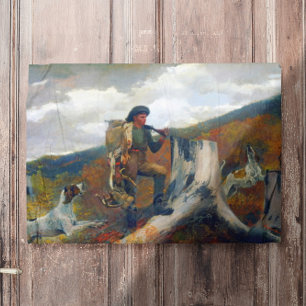 Poster Um Caçador e Cães Winslow Homer Por volta de 1891