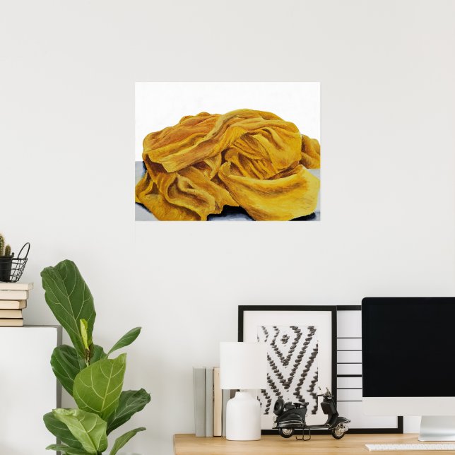 Poster Um cachecol amarelo (Escritório em casa)