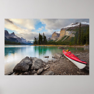 Pôster Um caiaque marinho na Ilha Spirit