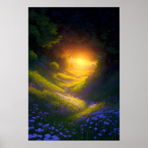 Poster Um Caminho Através da Floresta