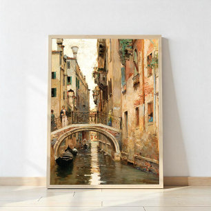 Poster Um canal em Veneza
