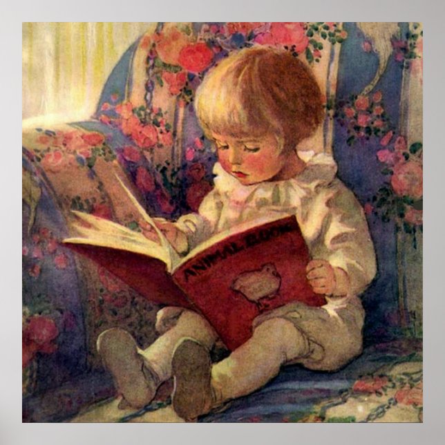 Poster “Um Canto Tranquilo” por Jessie Willcox Smith (Frente)