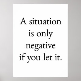 Poster Um Cartaz de Situação