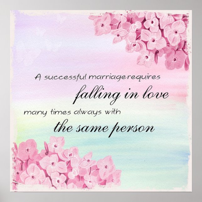 Poster Um Casamento bem-sucedido (Frente)