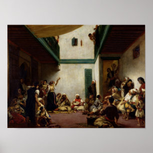 Poster Um casamento judaico em Marrocos, 1841