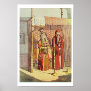 Pôster Um casamento judaico, gravado por Parsons de