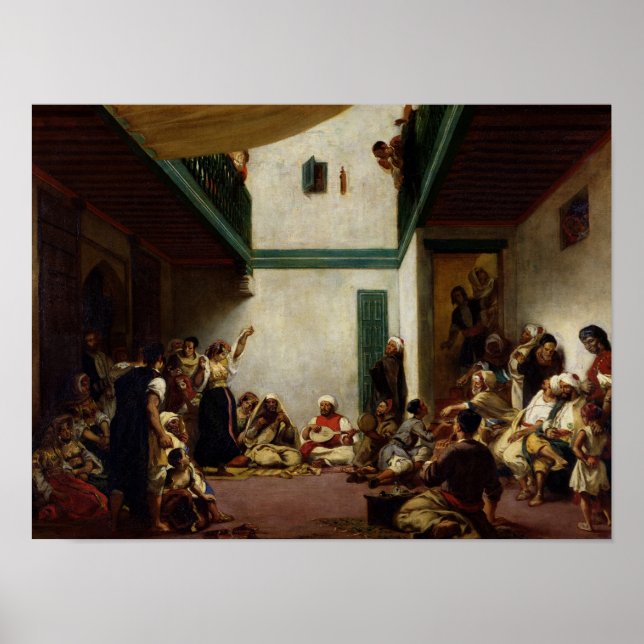 Poster Um casamento judeu em Marrocos, 1841 (Frente)