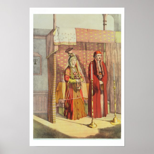 Pôster Um Casamento judeu, gravado por Charles Parsons, 1 (Frente)