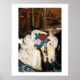 Pôster Um Cavalo Carrossel Vintage