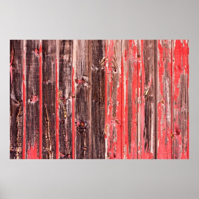 Poster Um celeiro vestido antigo ou uma cerca de madeira  (Frente)