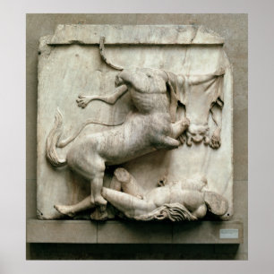 Pôster Um centauro que triunfa sobre um Lapith