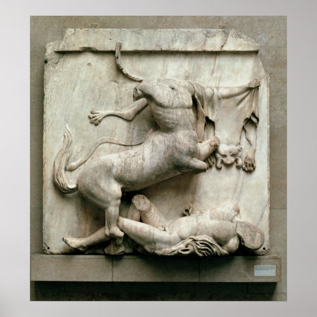 Pôster Um Centauro triunfando sobre um Lapito (Frente)