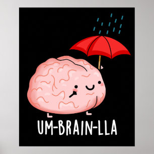 Poster Um-cérebro-lla Piadas Divertidas do Cérebro Fundo